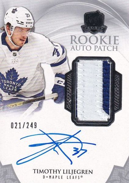 AUTO RC patch karta TIMOTHY LILJEGREN 20-21 UD The CUP Rookie Auto Patch /249
